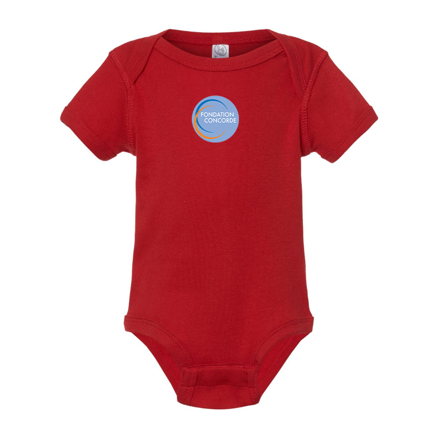 Fondation Concorde   Logo Baby Onesie Romper