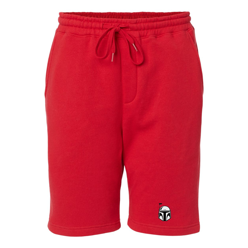 Men's Star Wars Boba Fett Helmet Independent Trading Co Midweight Fleece Short