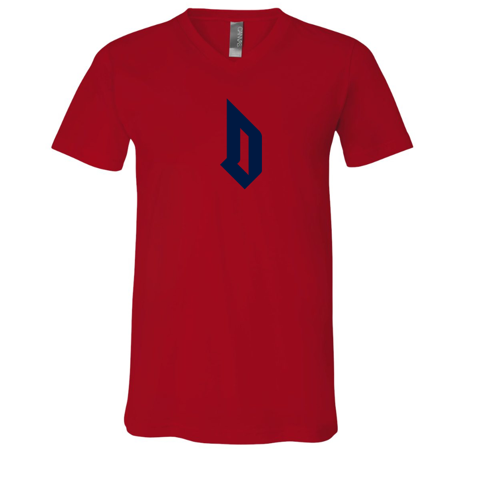 Duquesne Dukes BELLA  CANVAS - Jersey V-Neck T-Shirt