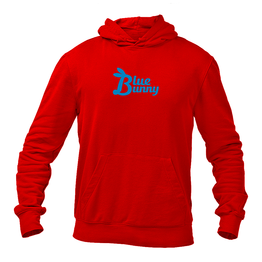 Men's Blue Bunny  Logo Pullover Hoodie