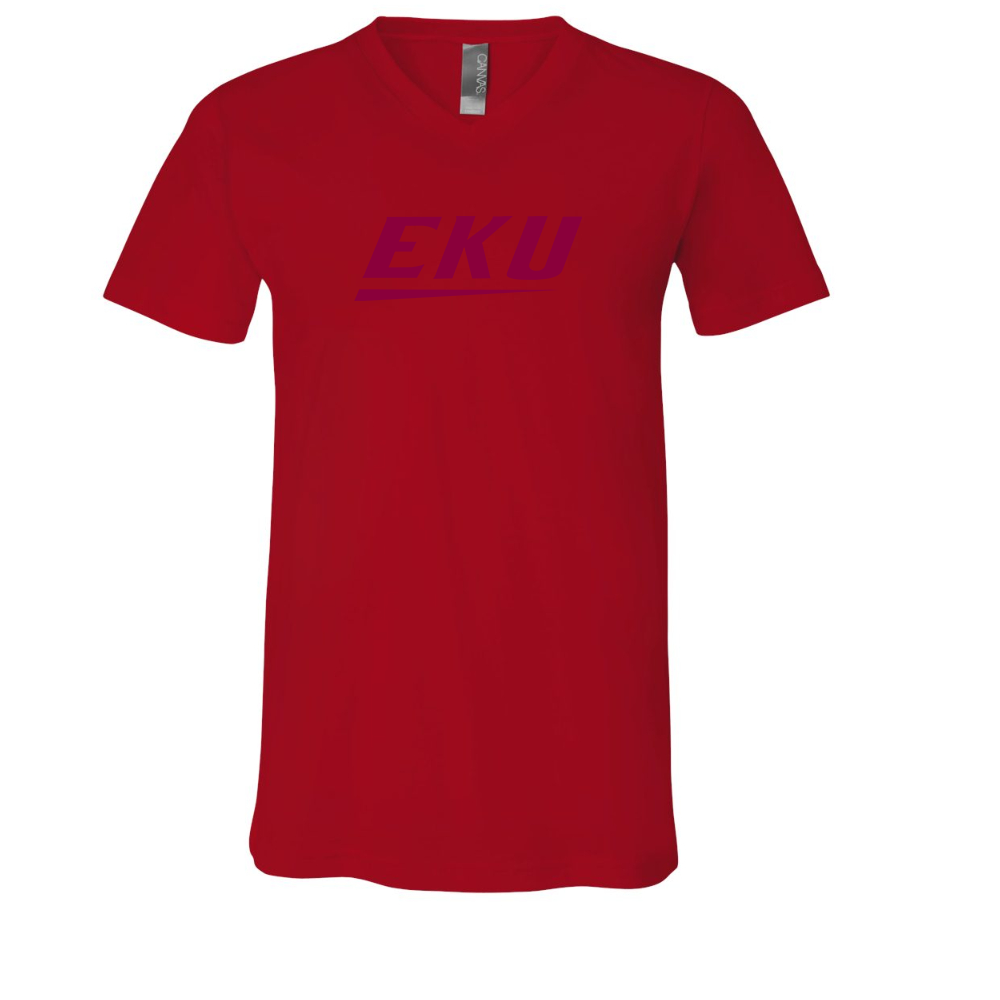 Eastern Kentucky Colonels BELLA  CANVAS - Jersey V-Neck T-Shirt