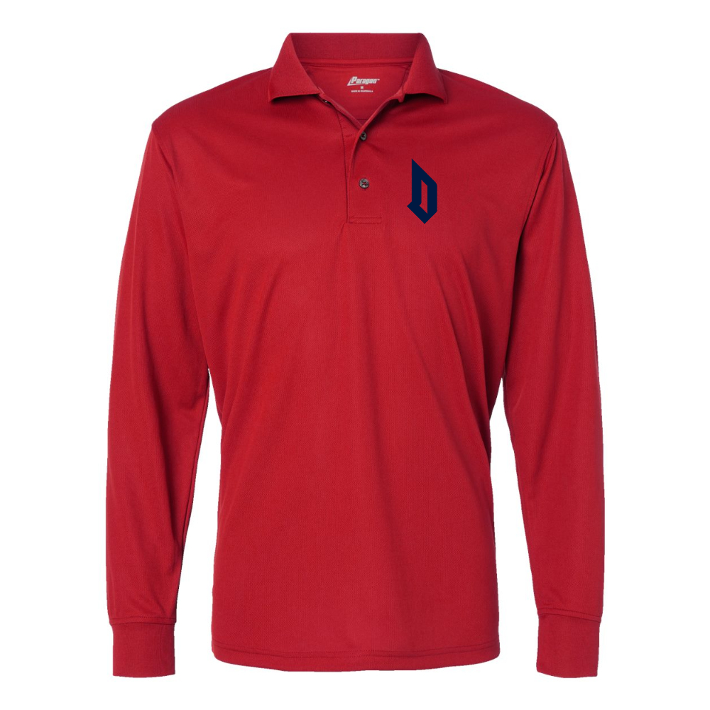 Men's  Duquesne Dukes Paragon Prescott Long Sleeve Polo