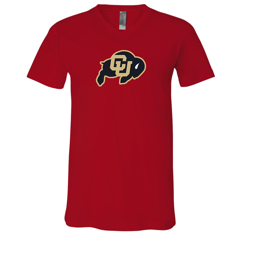 Colorado Buffaloes BELLA  CANVAS - Jersey V-Neck T-Shirt