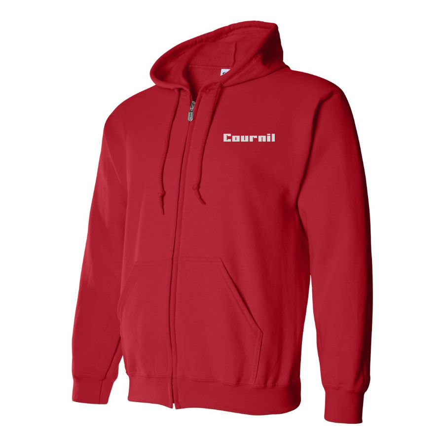 Men's Cournil Logo Zipper Hoodie