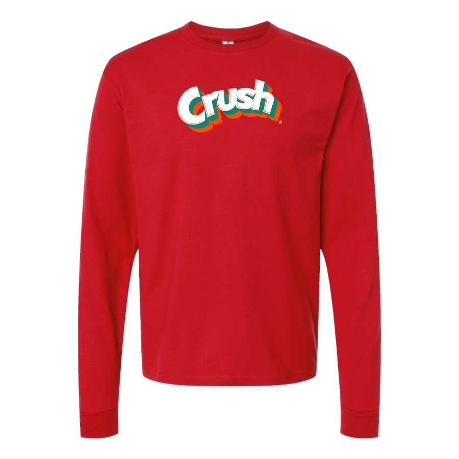 Men's Crush Logo Cotton Long Sleeve T-Shirt