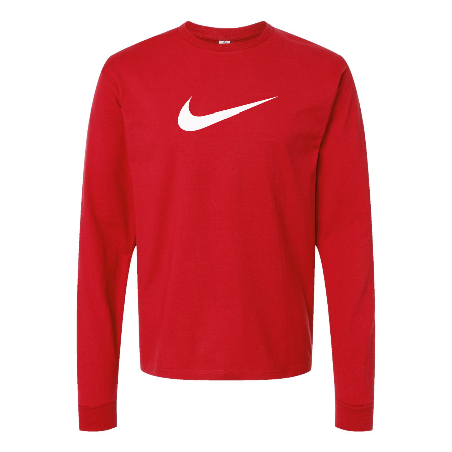 Men's Nike Wave Logo Cotton Long Sleeve T-Shirt