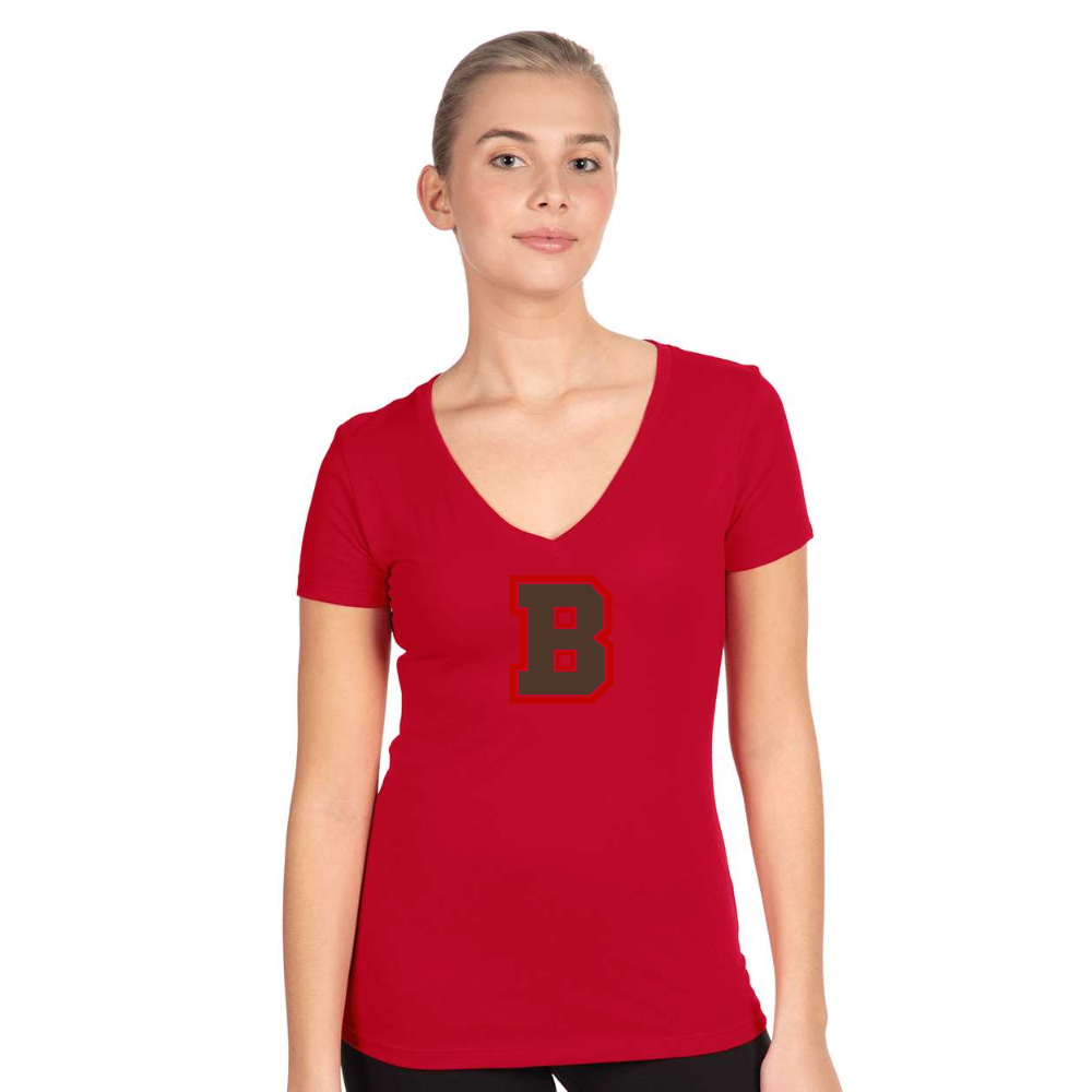 Women's Brown Bears  Next Level V-Neck T-Shirt