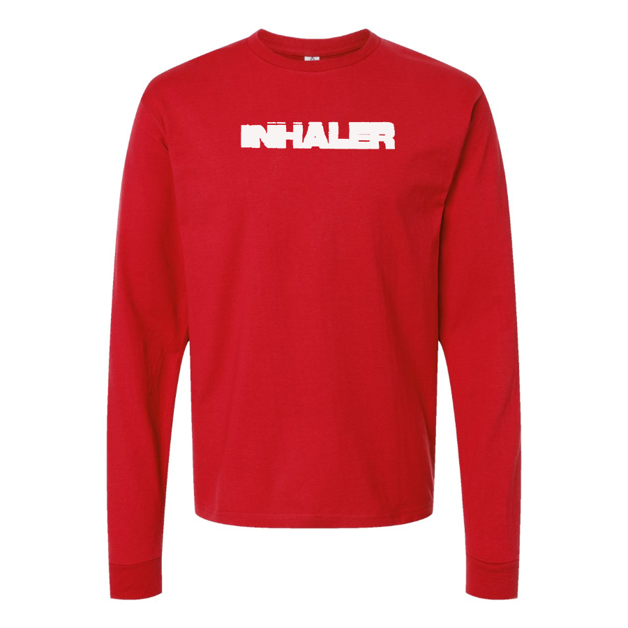 Men's Inhaler  Logo  Cotton Long Sleeve T-Shirt