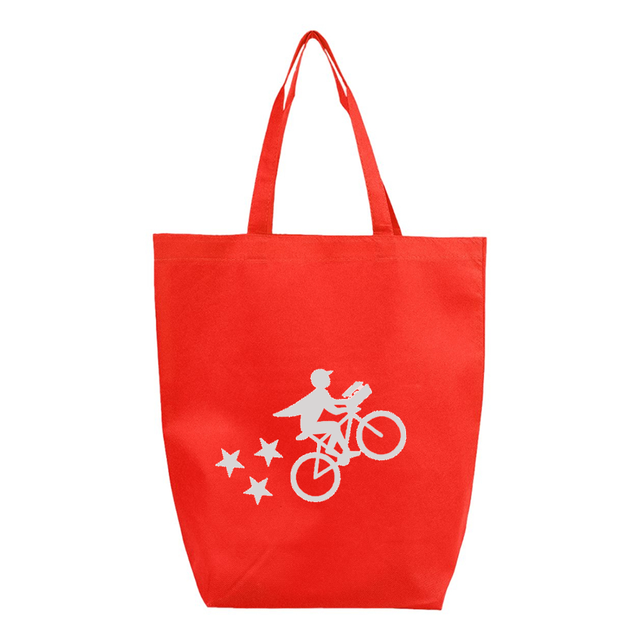 Postmates Bike Q-Tees Non-Woven Gusset Bottom Tote