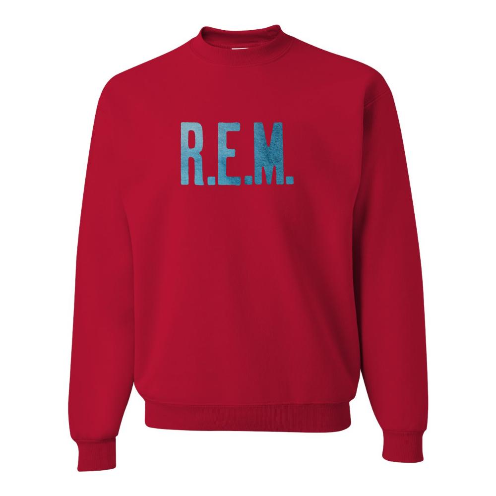 Men's R.E.M. Blue JERZEES NuBlend Crewneck Sweatshirt
