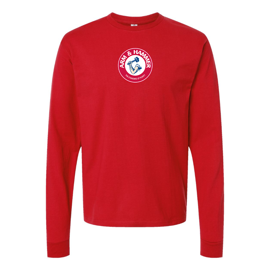Men's Arm Hammer Logo Cotton Long Sleeve T-Shirt