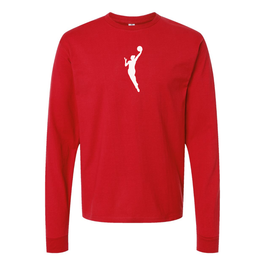 Men's WNBA Symbol Logo Cotton Long Sleeve T-Shirt