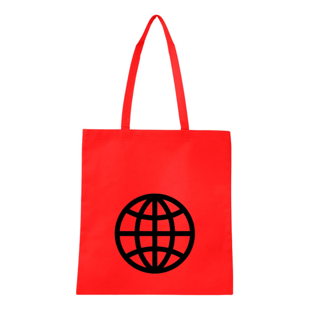 Internet Globe  Q-Tees Non-Woven  Tote