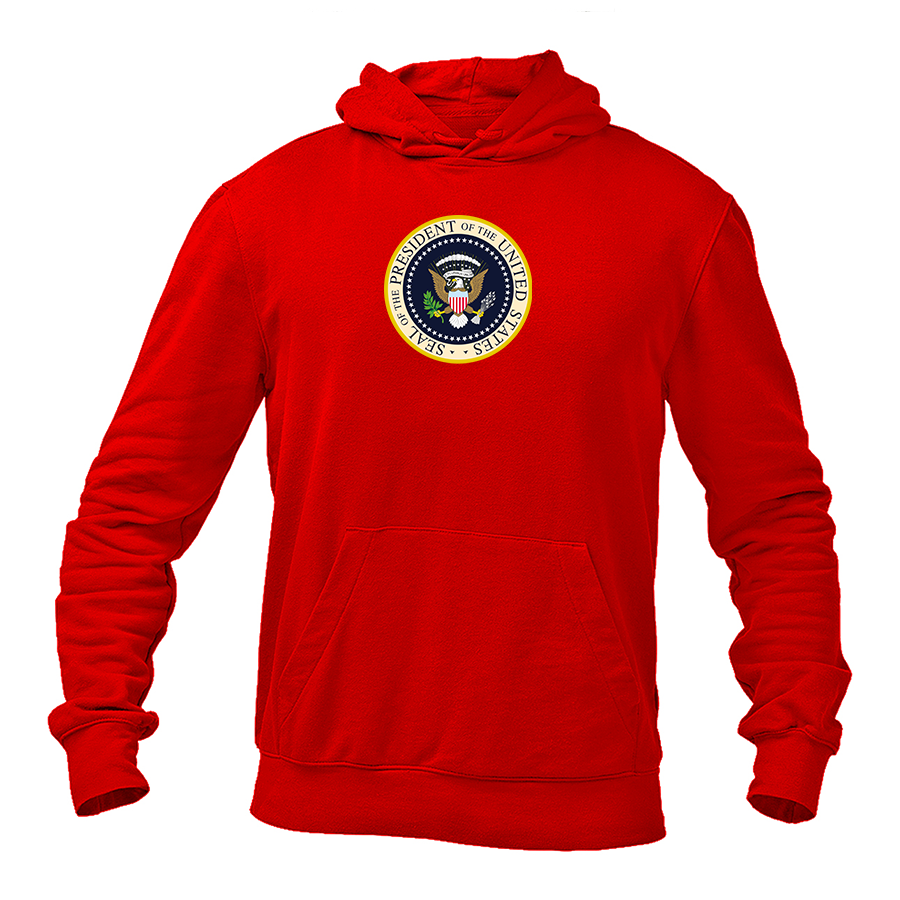 Men's USA President Seal Logo Pullover Hoodie