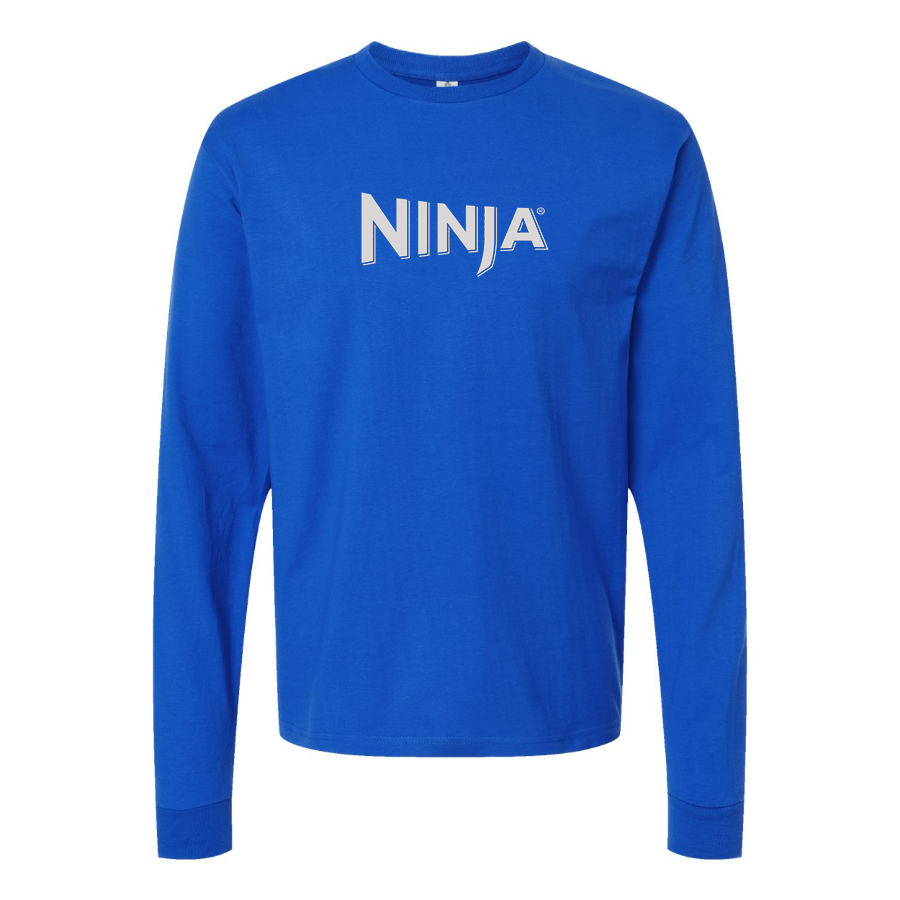 Men's Ninja Logo Cotton Long Sleeve T-Shirt