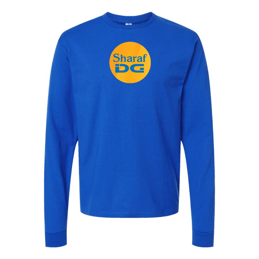 Men's SharafDG Logo Cotton Long Sleeve T-Shirt