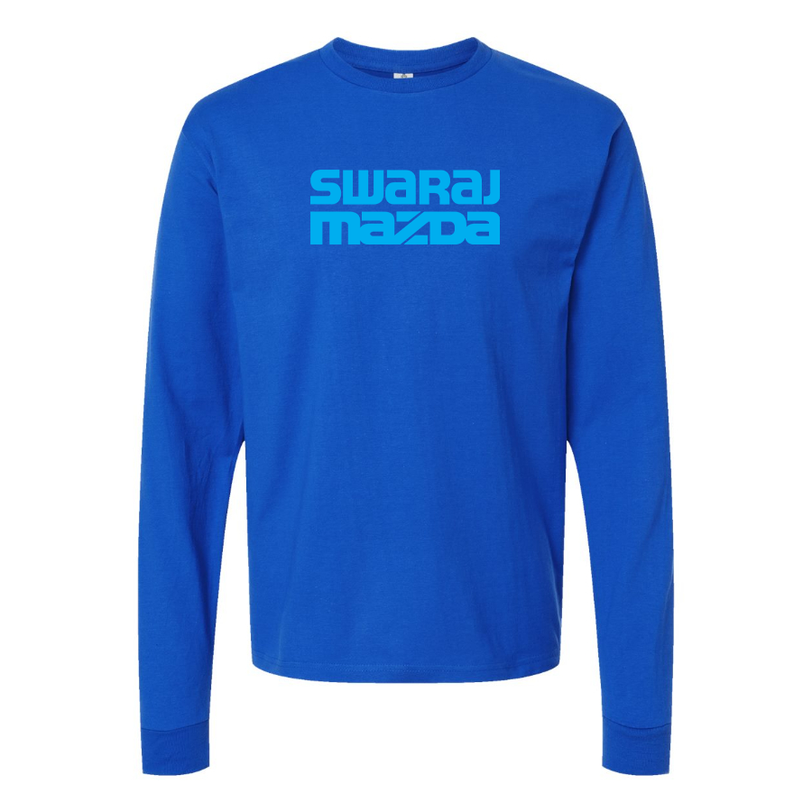 Men's Swaraj Mazda Logo Cotton Long Sleeve T-Shirt