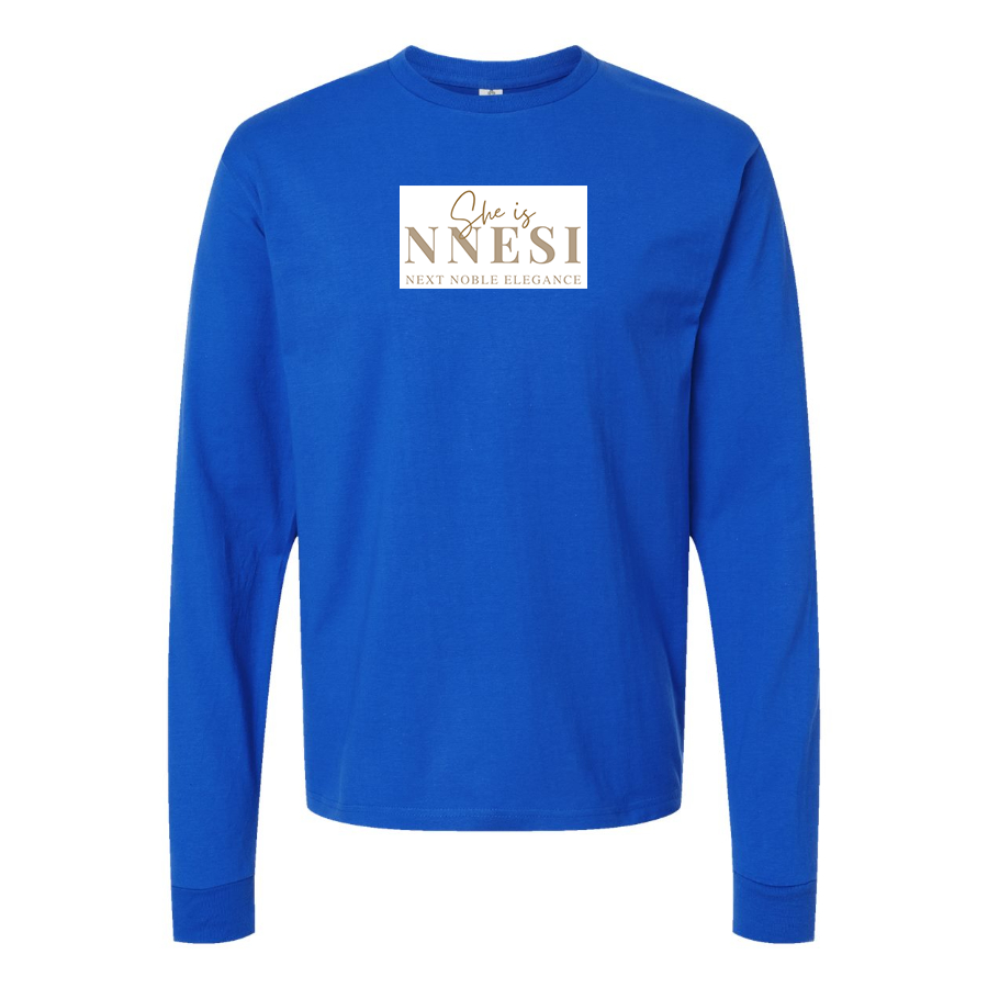 Men's Nnesi Logo Cotton Long Sleeve T-Shirt