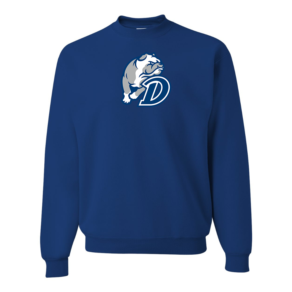 Men's Drake Bulldogs JERZEES NuBlend Crewneck Sweatshirt