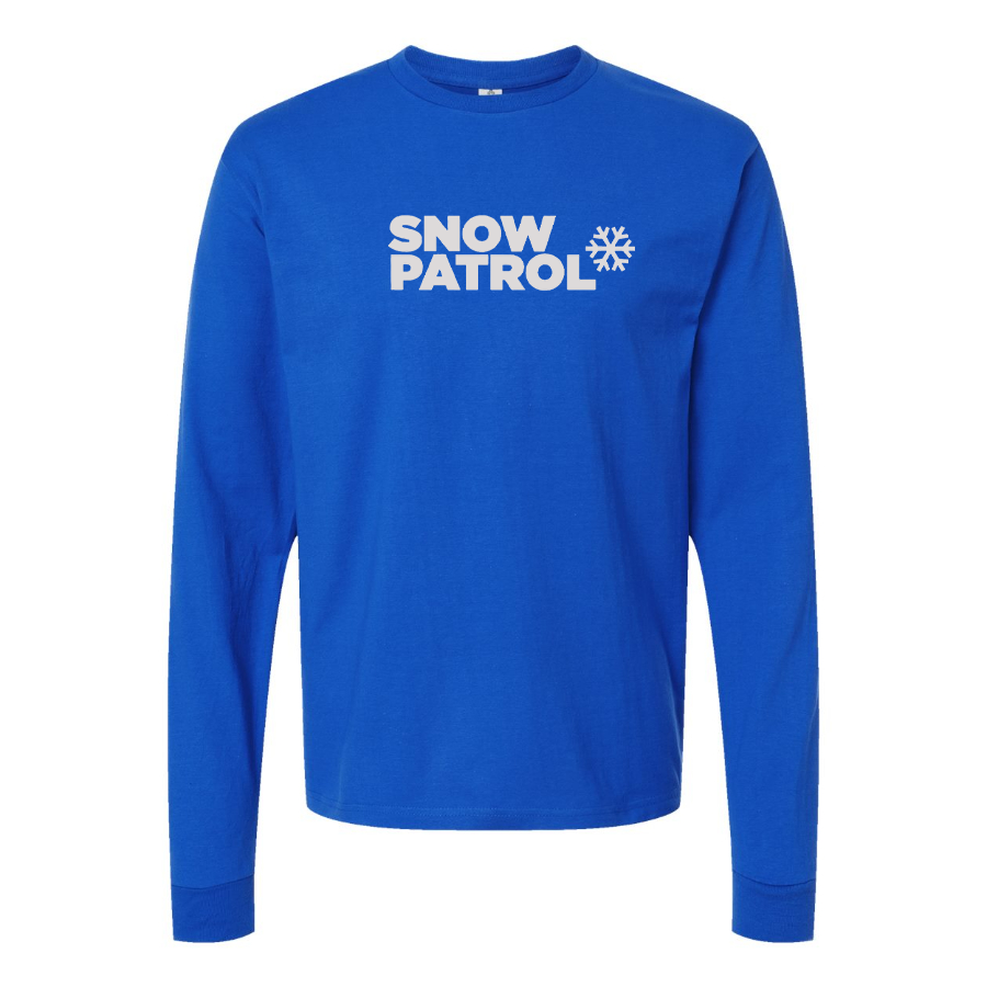 Men's Snow Patrol Logo Cotton Long Sleeve T-Shirt