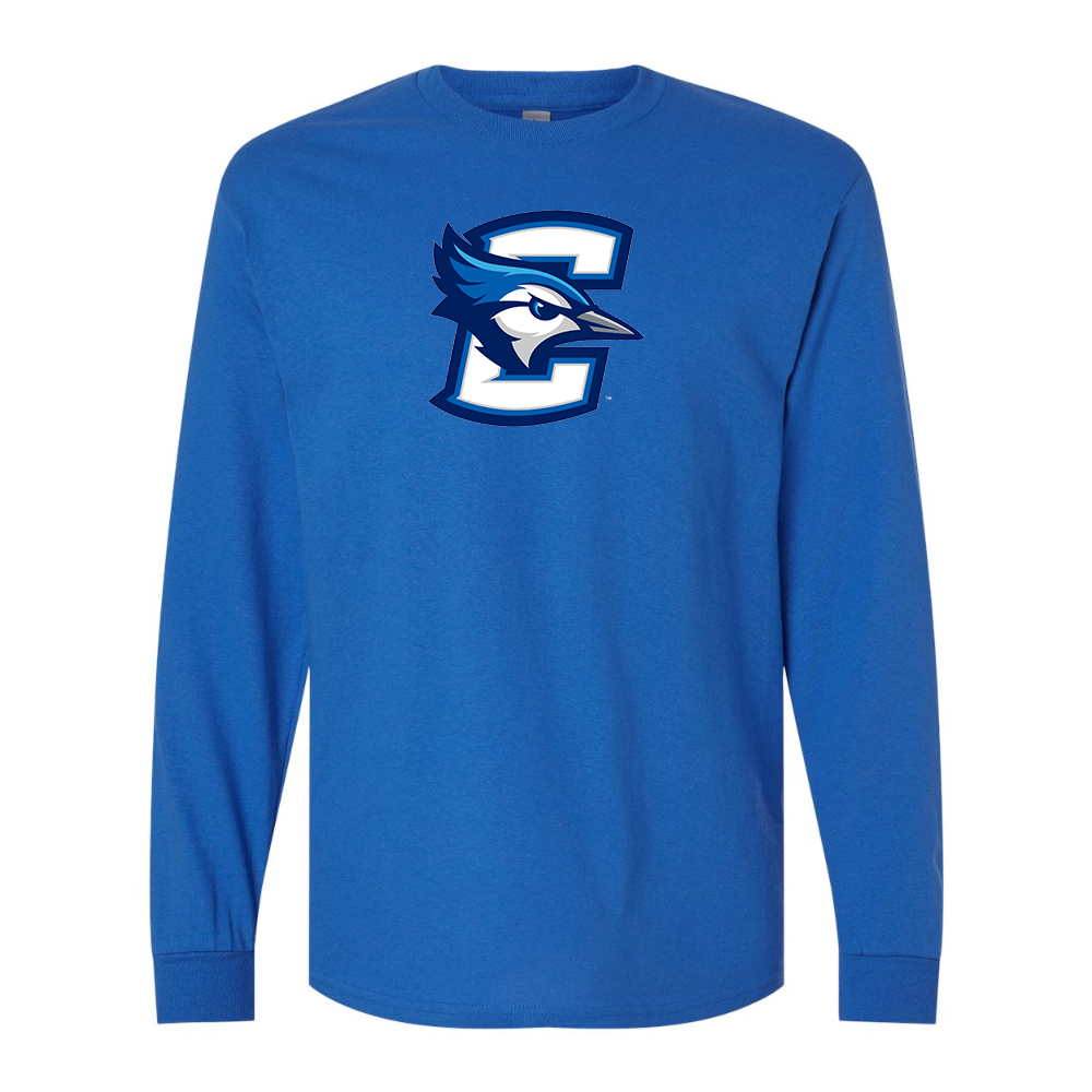 Men's Creighton Bluejays  Gildan Heavy Cotton Long Sleeve T-Shirt