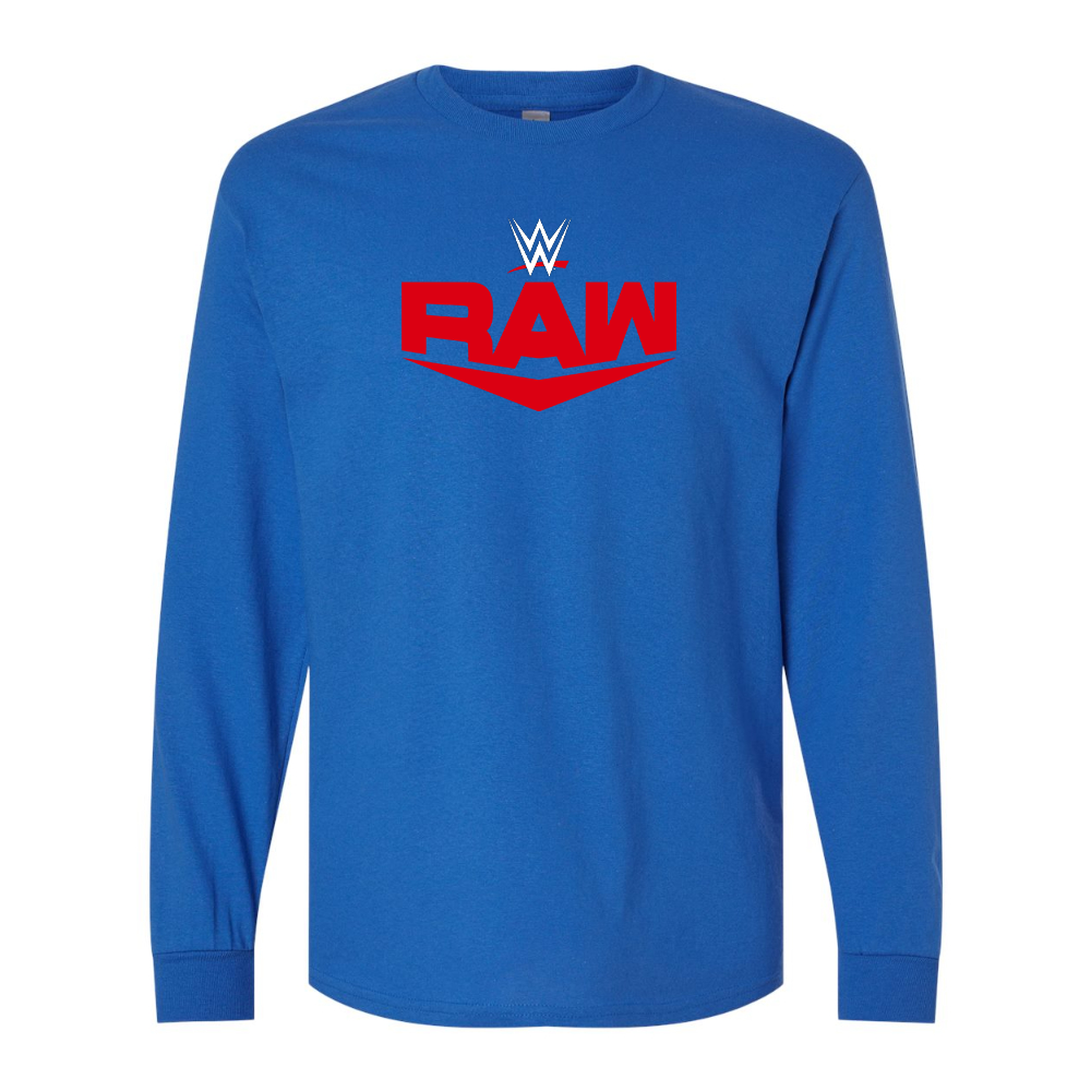 Men's  WWE Raw  Gildan Heavy Cotton Long Sleeve T-Shirt
