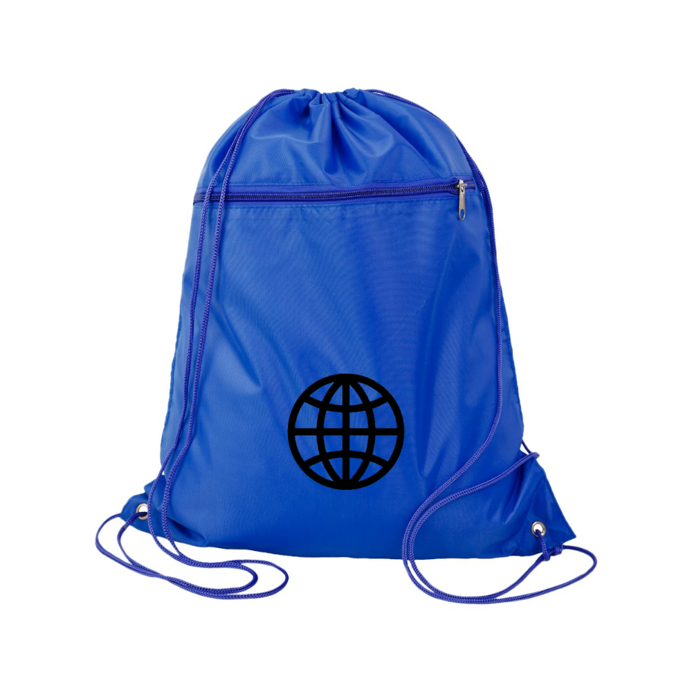 Internet Globe  Q-Tees - Polyester Cinchpack
