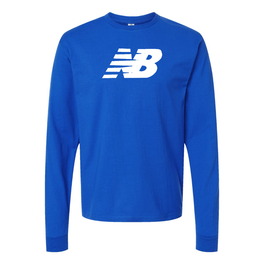 Men's New Balance Logo  Cotton Long Sleeve T-Shirt
