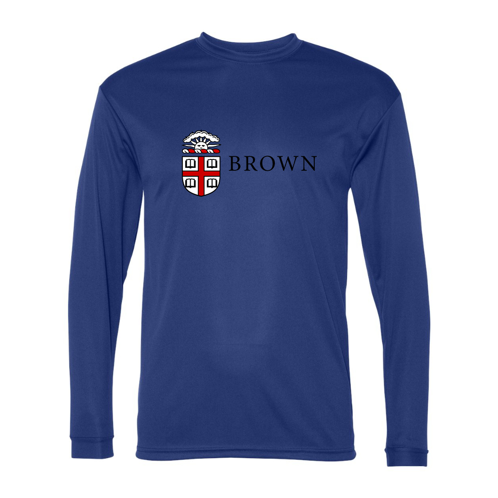 Men's Brown University  Performance Long Sleeve T-Shirt