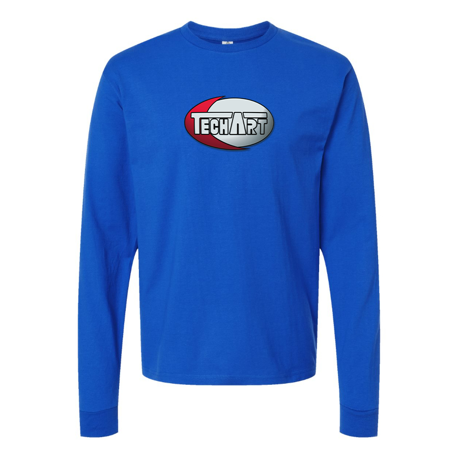 Men's TechArt Logo Cotton Long Sleeve T-Shirt