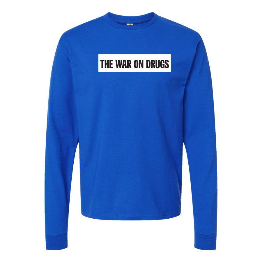 Men's The War on Drugs Logo Cotton Long Sleeve T-Shirt