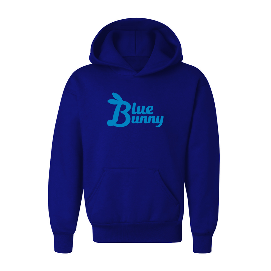 Youth Blue Bunny  Logo Pullover Hoodie