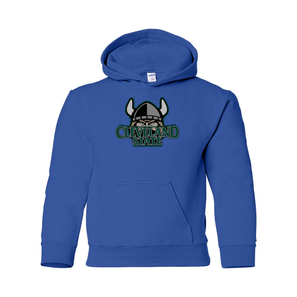 Youth  Cleveland State Vikings Gildan Heavy Blend  Hooded Sweatshirt