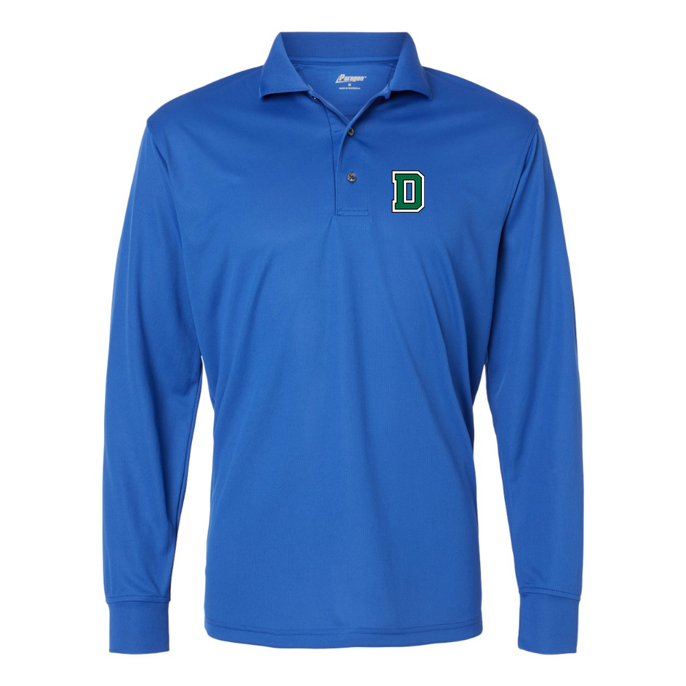 Men's Dartmouth Big Green Paragon Prescott Long Sleeve Polo