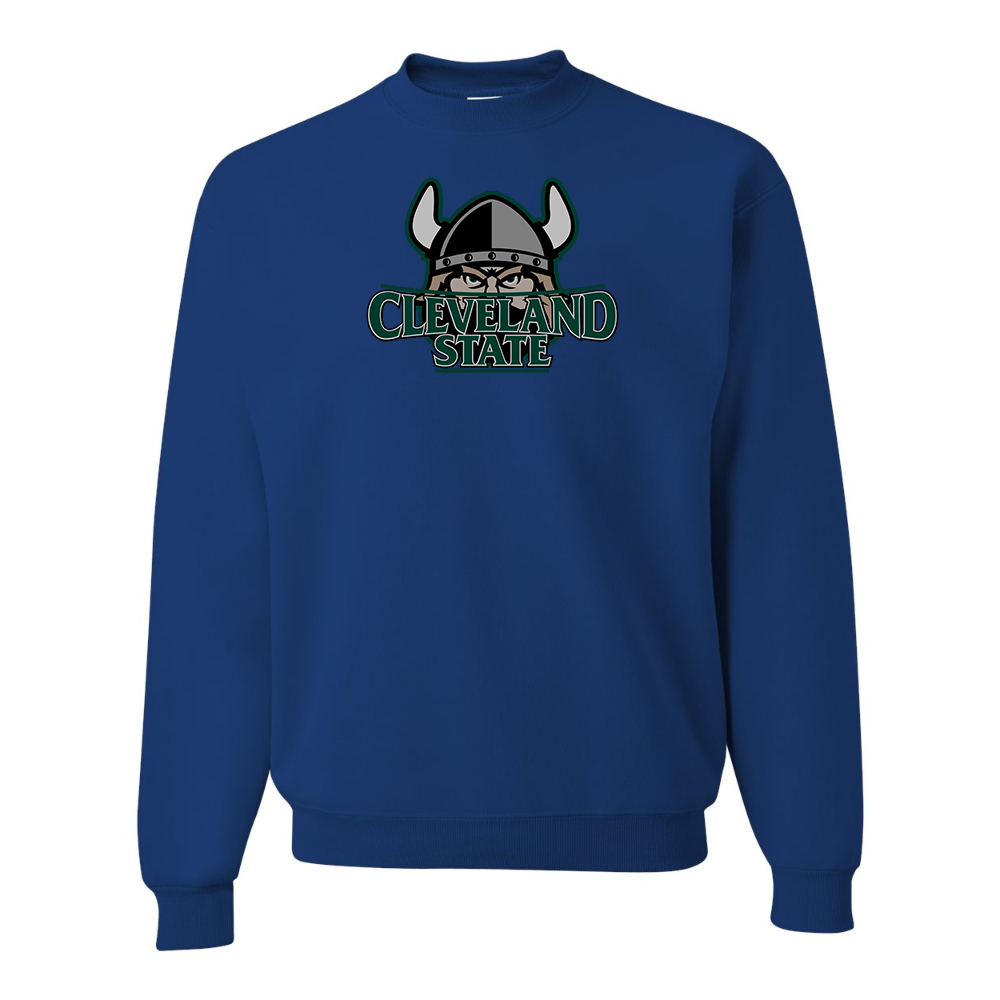 Men's Cleveland State Vikings JERZEES NuBlend Crewneck Sweatshirt