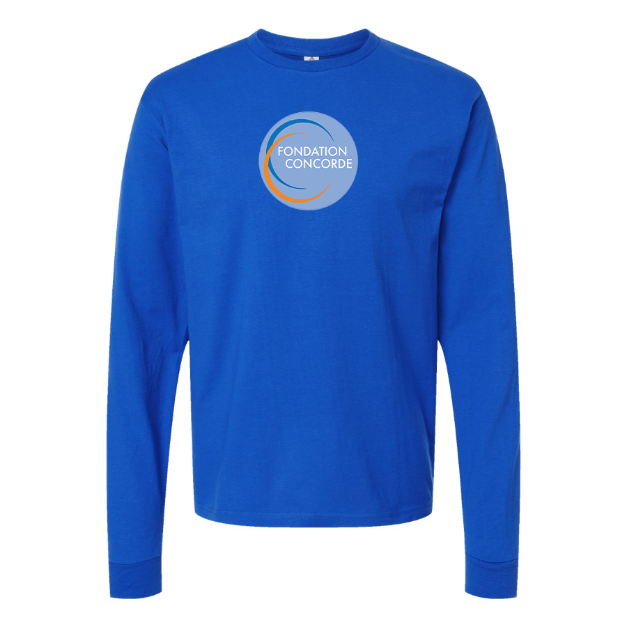 Men's Fondation Concorde Logo Cotton Long Sleeve T-Shirt