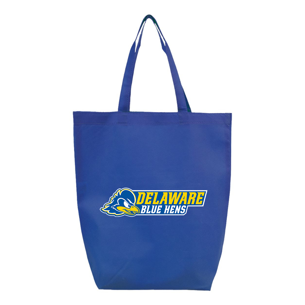 Delaware Blue Hens Q-Tees Non-Woven Gusset Bottom Tote