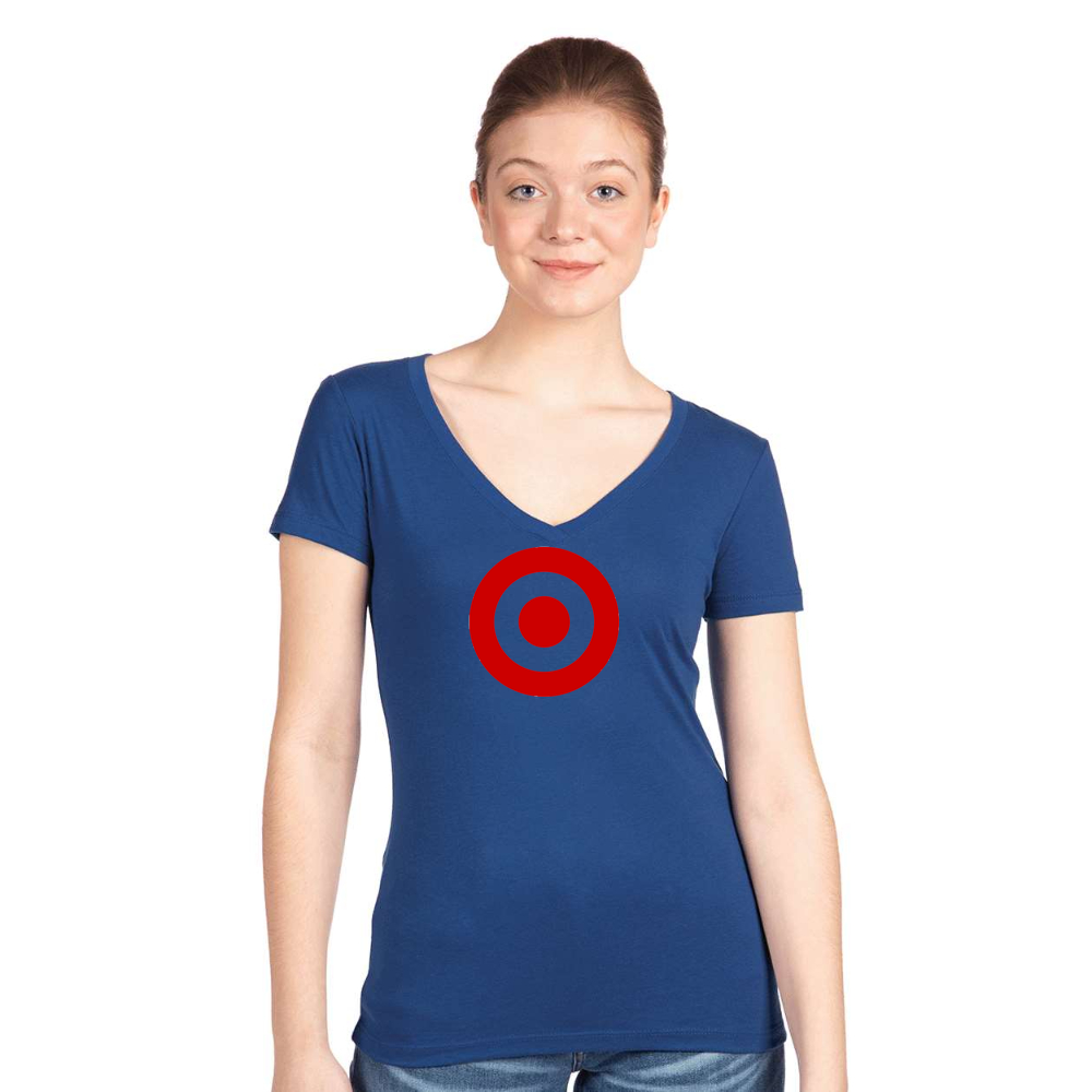 Women's Target   Next Level V-Neck T-Shirt
