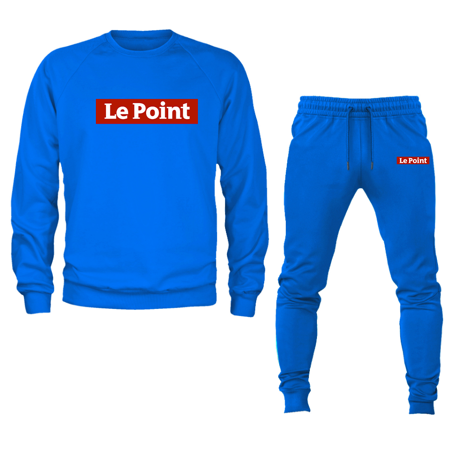 Men's Le Point Crewneck Sweatshirt Joggers Suit