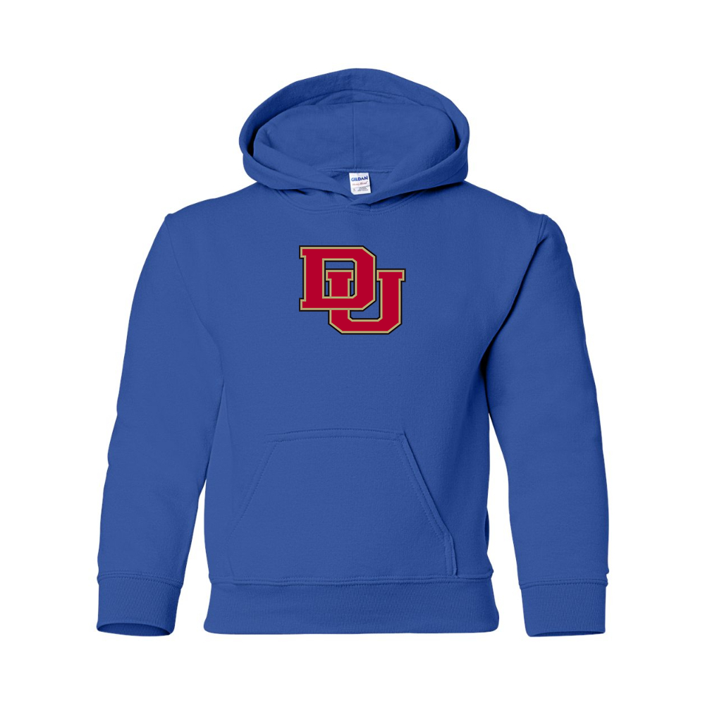 Youth Denver Pioneers  Gildan Heavy Blend  Hooded Sweatshirt