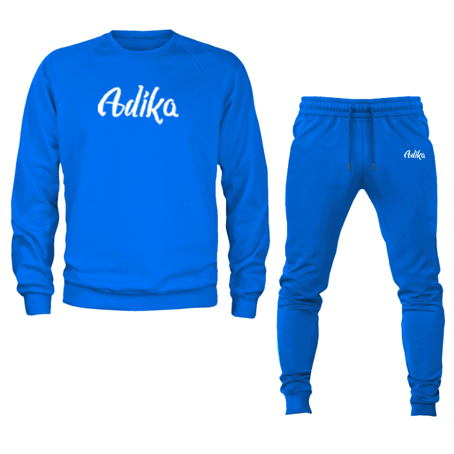 Men's Adika  Crewneck Sweatshirt Joggers Suit