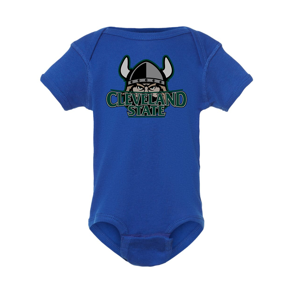 Cleveland State Vikings  Rabbit Skins Infant Baby Rib Bodysuit