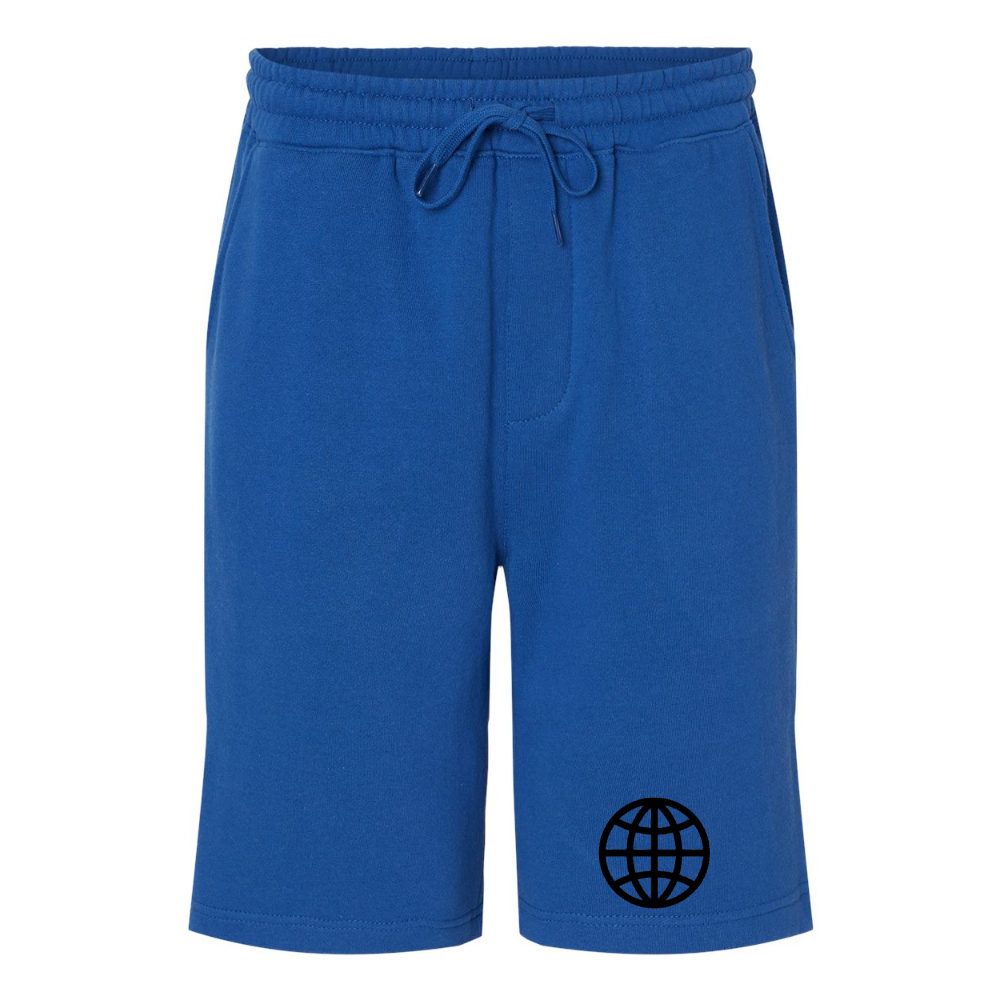 Men's Internet Globe  Independent Trading Co Midweight Fleece Short