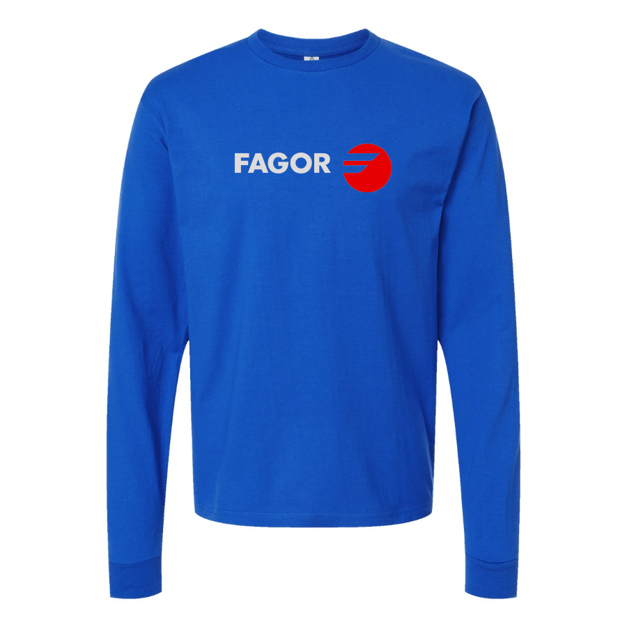 Men's Fagor Logo Cotton Long Sleeve T-Shirt