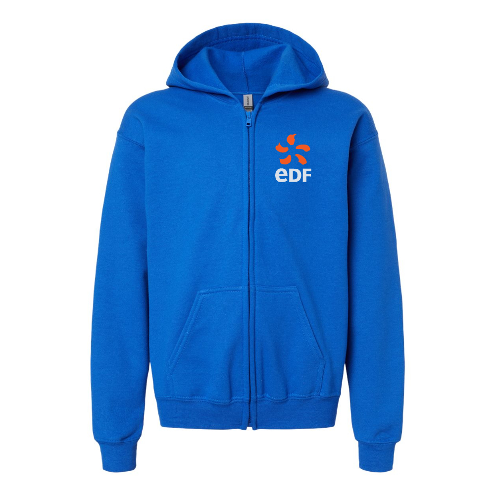 Youth Edf Gildan Heavy Blend Full Zip Hooded Sweatshirt