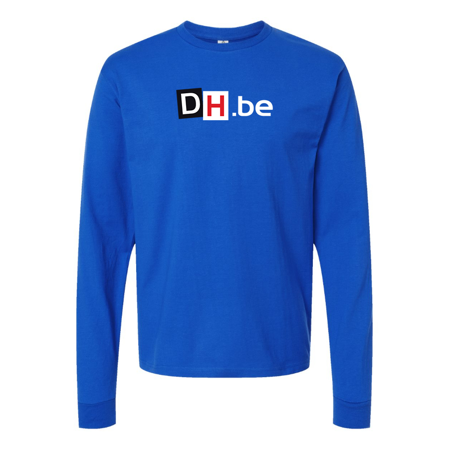 Men's DH Derniere Heure Logo  Cotton Long Sleeve T-Shirt