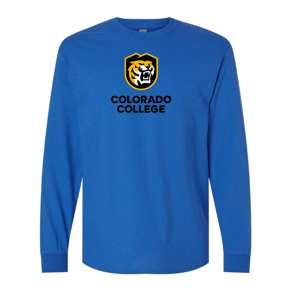Men's  Colorado College Tigers Gildan Heavy Cotton Long Sleeve T-Shirt