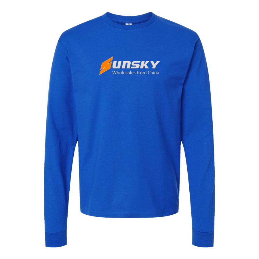 Men's SUNSKY Logo Cotton Long Sleeve T-Shirt