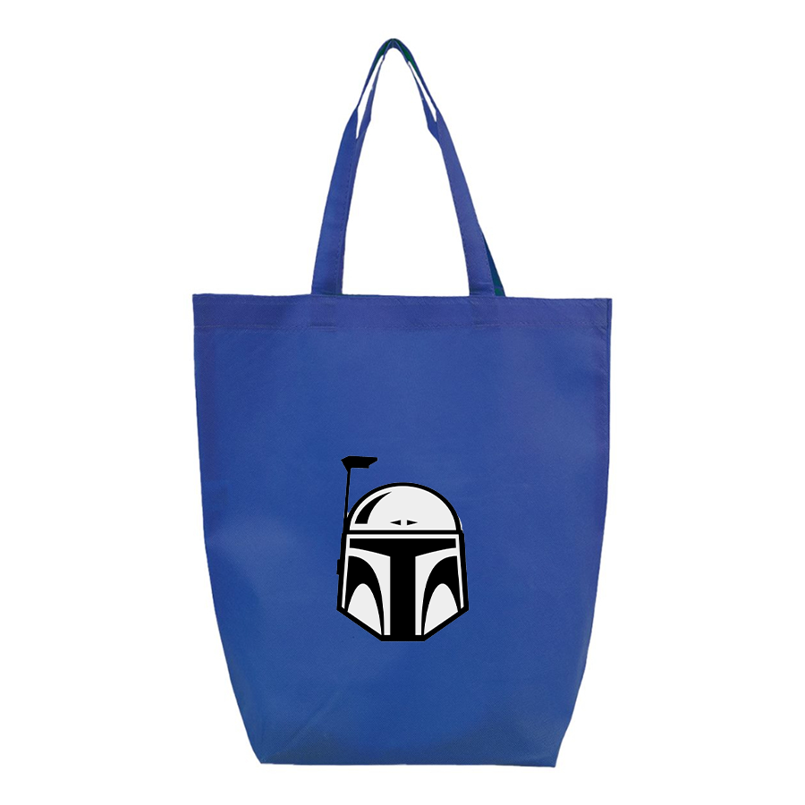 Star Wars Boba Fett Helmet Q-Tees Non-Woven Gusset Bottom Tote