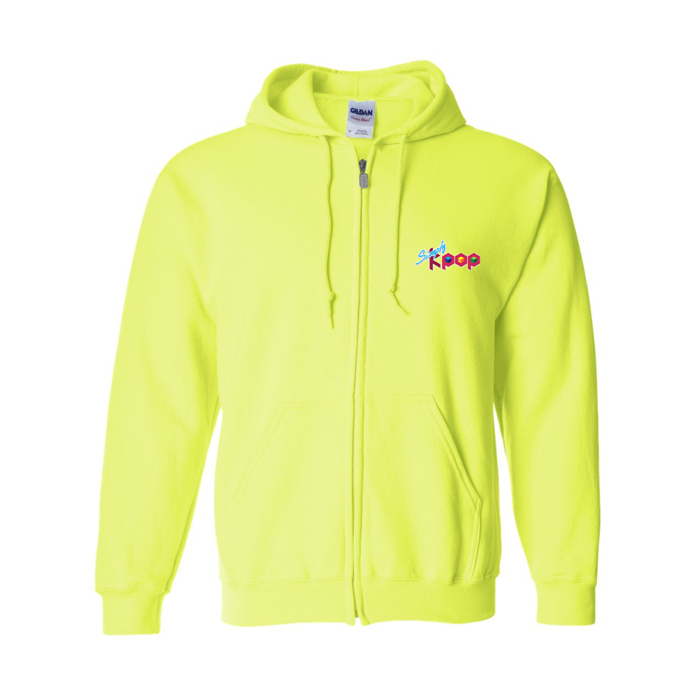 Men's Simply Kpop  Gildan  Heavy Blend Full Zip Hooded Sweatshirt